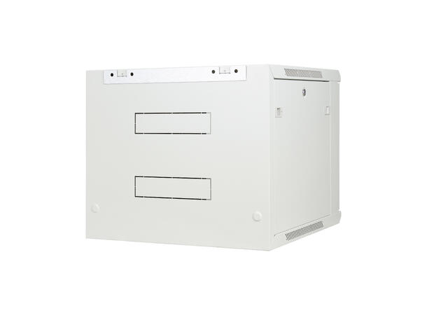 LinkIT Veggskap 19' 9U grå B600xD600xH501 , glass 