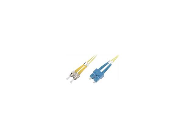 LinkIT fibersnor OS2 ST/SC 15m Duplex , SM , LSZH , Yellow 