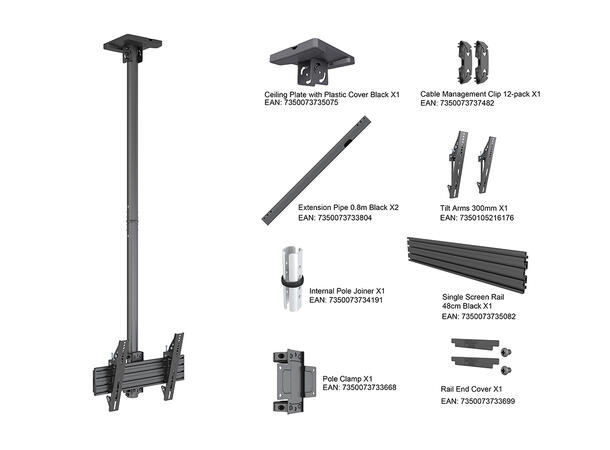 Multibrackets Ceiling Mount Pro MBC1U, V ESA 300* 