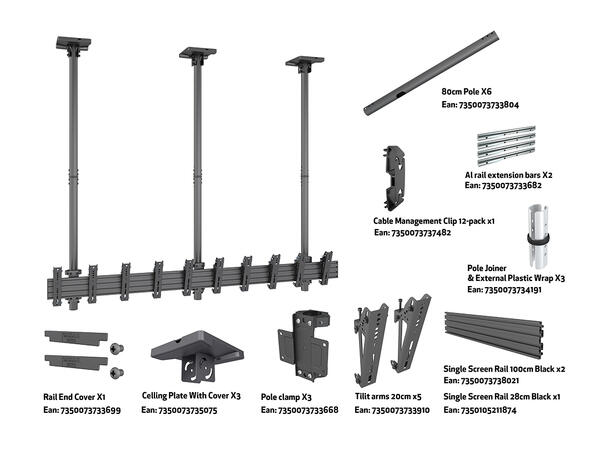 Multibrackets Ceiling Mount Pro MBC5X1UP VESA 200* 