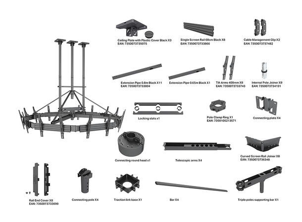 Multibrackets Ceiling Mount Pro MBC8U ^ 