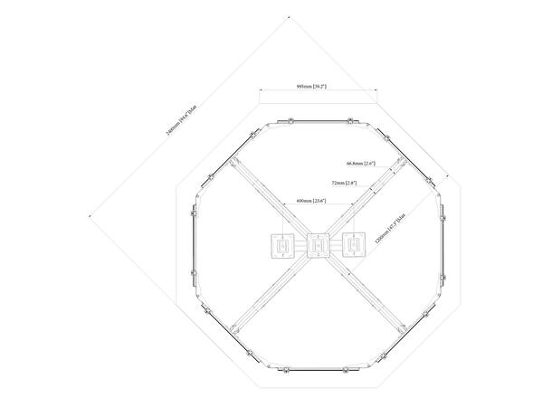 Multibrackets Ceiling Mount Pro MBC8U ^ 