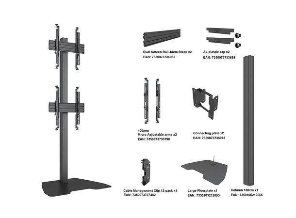 Multibrackets Floorstand Column Pro MBFS C2U 180 Micro Adj* 