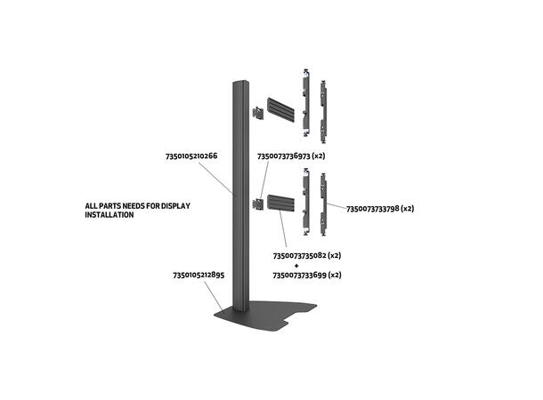 Multibrackets Floorstand Column Pro MBFS C2U 180 Micro Adj* 