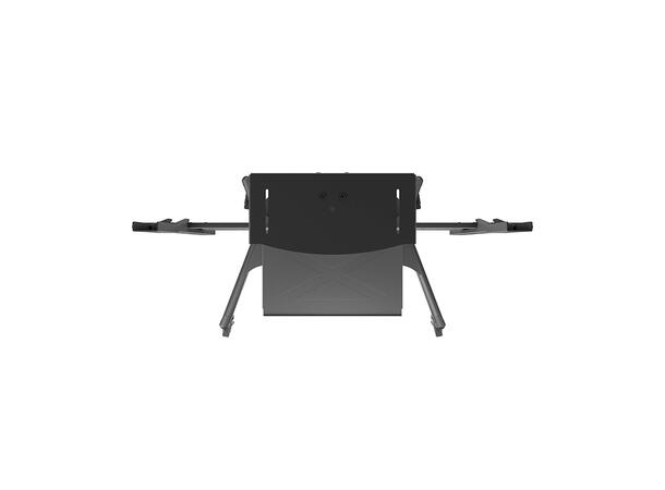 Multibrackets Gulvtralle Basic 180 plus Sort, 90kg, 800x500, 55-80", 2 hylle 