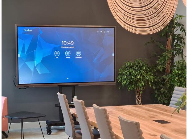 Multibrackets Gulvtralle Basic 180 plus Sort, 90kg, 800x500, 55-80", 2 hylle 