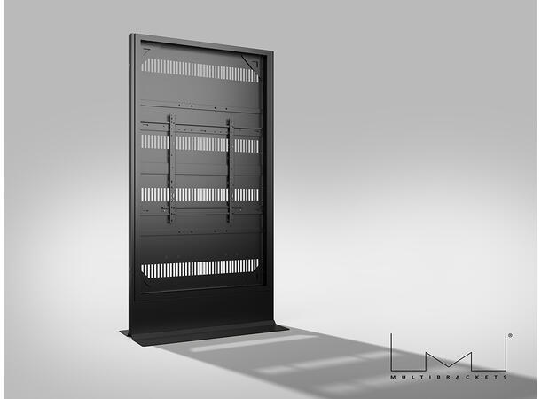 Multibrackets Pro Gulvstativ 85" Svart, 600x800, 60Kg, Floorbase 