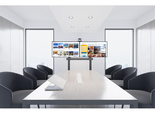 Multibrackets Pro Series - Collaboration Floorstand Side by Side 65" * 