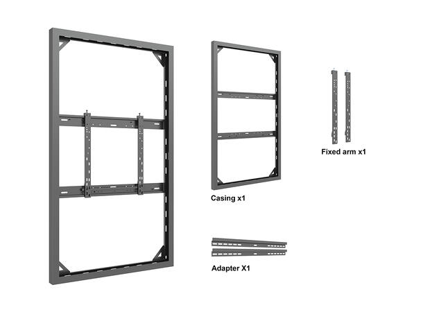 Multibrackets Pro Series - Enclosure 65¨ Wall Slim Medium Black 