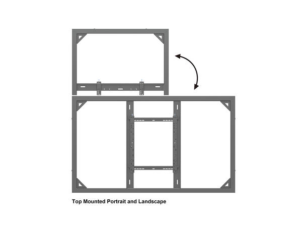 Multibrackets Pro Series - Enclosure 65¨ Wall Slim Medium Black 