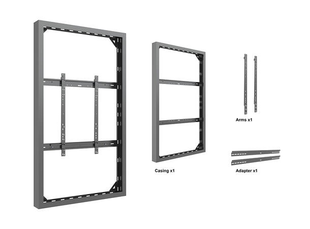 Multibrackets Pro Series - Enclosure 75" High Brightness Wall Large Black 