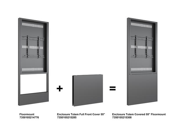Multibrackets Pro Series - Enclosure Tot em Full Front Cover 55" 