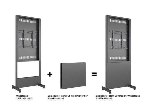 Multibrackets Pro Series - Enclosure Tot em Full Front Cover 55" 