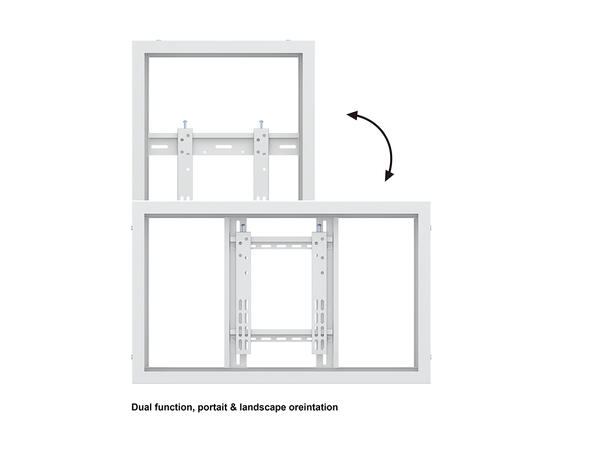 Multibrackets Pro kabinett 32" Hvit 
