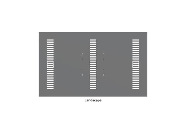 Multibrackets Pro kabinett bakplate 43" Svart 