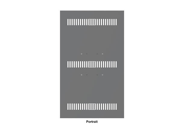 Multibrackets Pro kabinett bakplate 43" Svart 