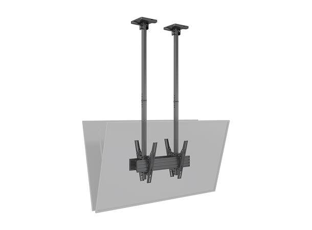 Multibrackets Pro takfeste MBC1UX2S Svart, 600x400, 140Kg, 40-75" x2 
