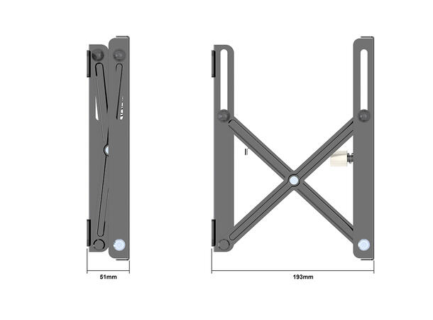 Multibrackets Public Video Wall Mount Pu sh X Small 200* 