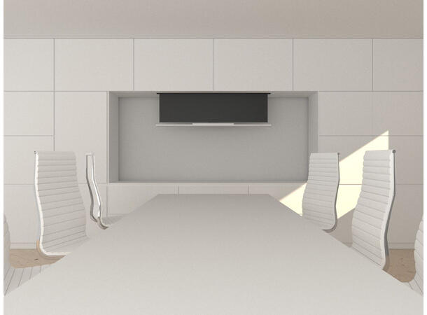 Multibrackets TV heis Drop Down tak Hvit,40 kg, 600x600, 55"-75", sving 