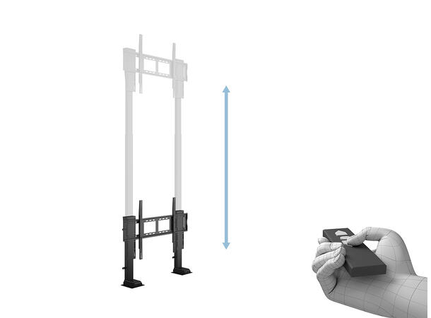 Multibrackets TV heis Duo X-Large Svart | 100 kg | VESA 900x600 | 55"-100" 