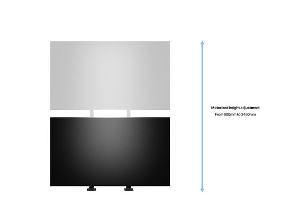 Multibrackets TV heis Duo X-Large Svart | 100 kg | VESA 900x600 | 55"-100" 