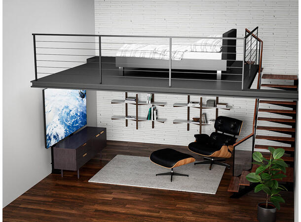 Multibrackets TV heis Duo X-Large Svart | 100 kg | VESA 900x600 | 55"-100" 