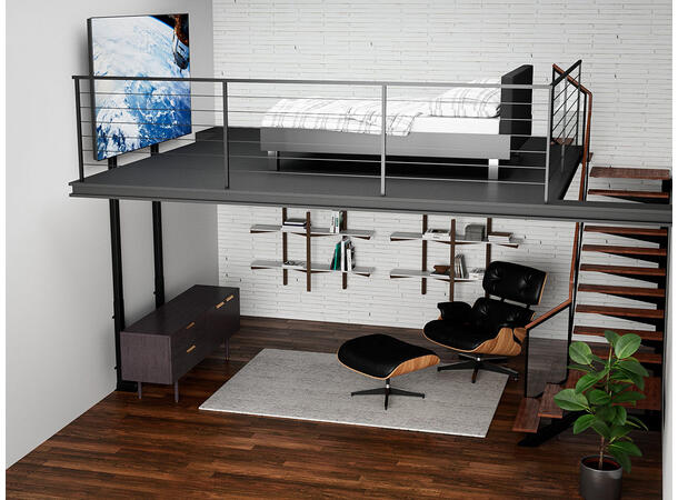 Multibrackets TV heis Duo X-Large Svart | 100 kg | VESA 900x600 | 55"-100" 