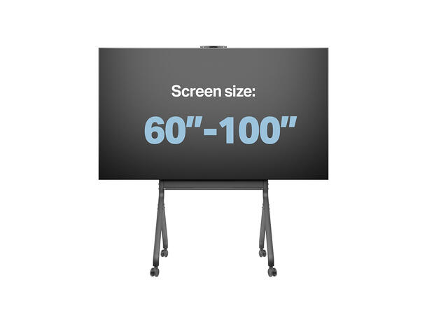 Multibrackets Tralle motor Collaboration Svart, 900x600, 90Kg, 55"-86" 