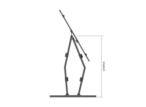 Multibrackets Veggfeste long reach SD Svart, VESA 800x600,125kg, 98cm, 65-110" 