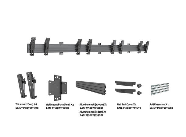 Multibrackets Wallmount Pro MBW4U Tilt 2 00 Black* 