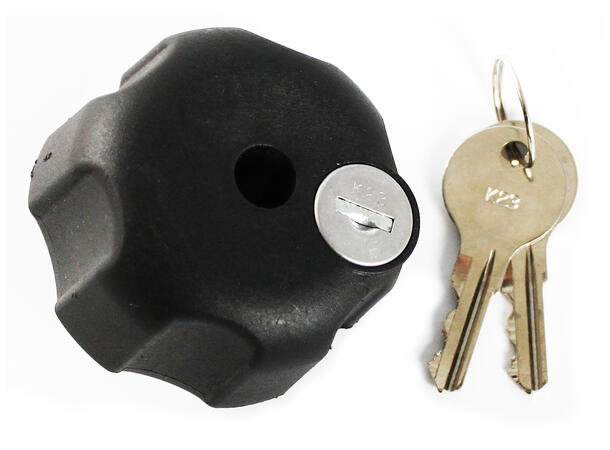 RAM Mount Key Lock Knob with Brass Insert for B Size Socket Arms