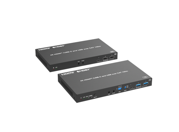 Stoltzen SHE865 HDBaseT Kit 100W PD USB LAN, 18Gbps, HDMI/USB-C, HDBaseT 3.0 