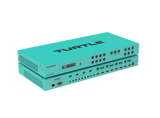 Turtle AV 4x4 Video Wall Matrix and Multi-Viewer 4K60 4:4:4 