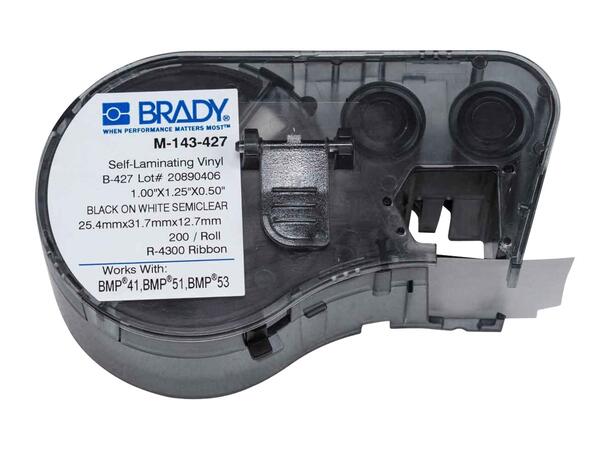 Brady BMP41 etikett, 31,75 x 25,40 mm Labelmarker Labels, 200 stk.