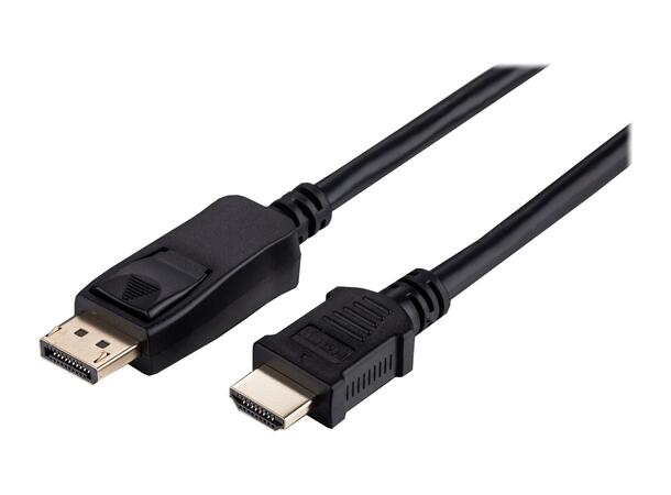 Elivi Displayport to HDMI w/audio 2 m Up to 4K@60hz w/ DP 1.4 source 