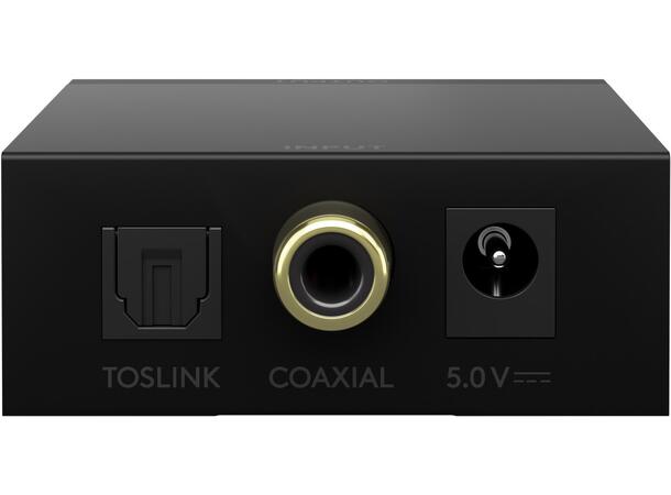 Goobay Digital-to-Analogue Conver 192kHz Coax/Toslink inn 2xRCA Out 