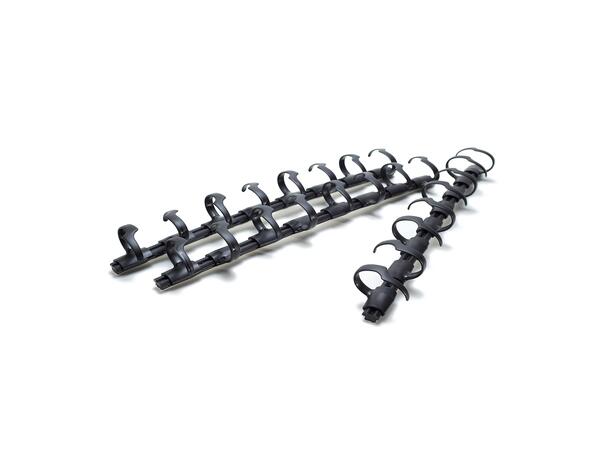 KENSON RIB Cable Organizer (3x38 cm) Svart | 3 stk 