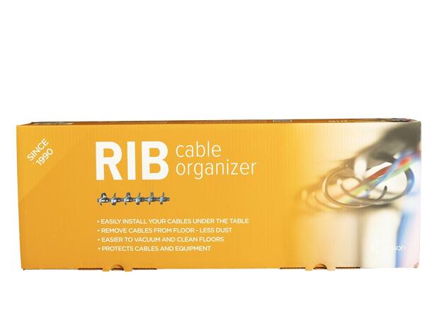 KENSON RIB Cable Organizer (3x38 cm) Svart | 3 stk