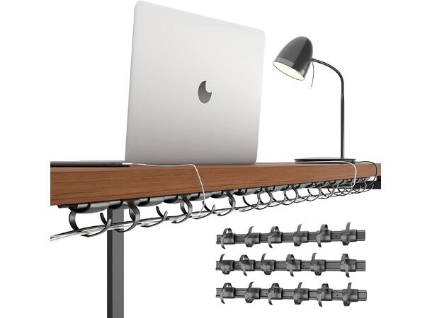 KENSON RIB Cable Organizer (3x38 cm) Svart | 3 stk 