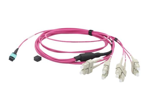 LinkIT MTP/MPO-B OM4 8c USConec MTP Elite female - 8xLC | LSZH 
