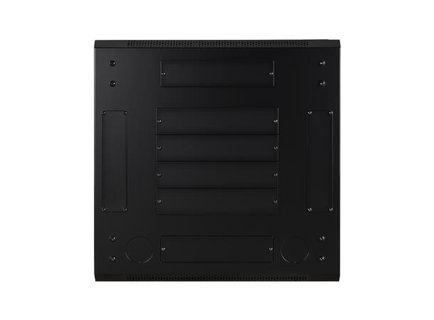 LinkIT Nettverksskap 22U svart B600xD600xH1094 , glass - perforert 