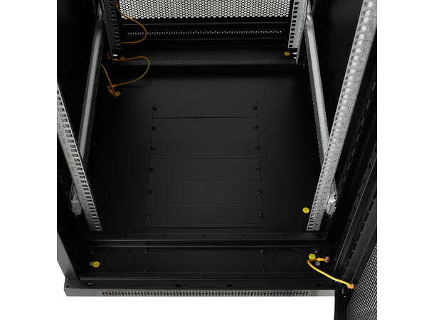 LinkIT Serverskap 22U svart B600xD800xH1094, perforert - perforert 