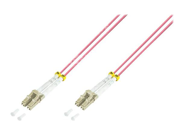 LinkIT fibersnor OM4 LC/LC 1.5m Duplex , MM , LSZH 