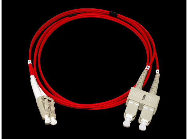 LinkIT fibersnor OM4 LC/SC 1m Duplex , MM , LSZH, Red 