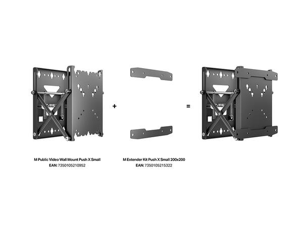 Multibrackets Extender Kit Push X Small 200x200 