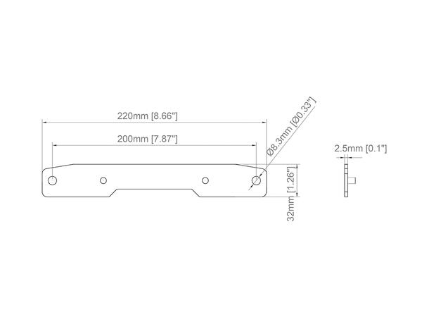 Multibrackets Extender Kit Push X Small 200x200 