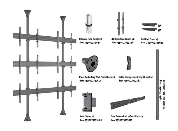 Multibrackets Floor to Ceiling Mount Pro MBFC2UX3* 