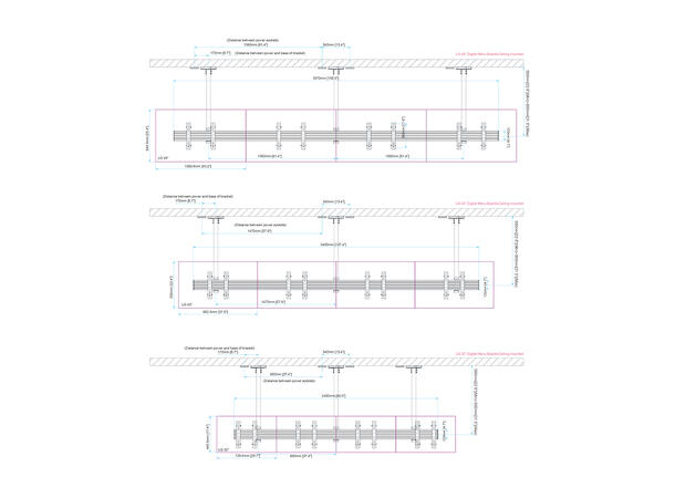 Multibrackets Menu Board Mount Pro MBC4X 1U VESA 300* 