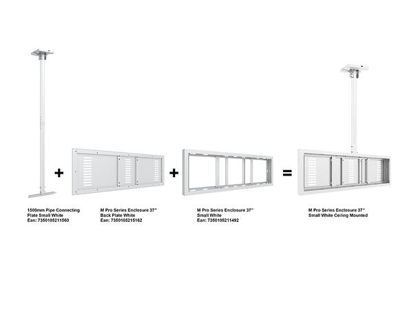 Multibrackets Pro Series - Enclosure 37" Back Plate White 