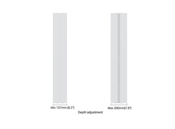 Multibrackets Pro Series - Enclosure 43" Medium B2B White 